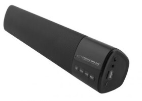 Zánovní - Esperanza EP149 COURANTE černá / Bluetooth soundbar / 2x5W / 5V / 1200mAh / BT 4.0 / FM radio / USB / 3.5mm / / zánovní (EP149 - 5901299941522.zanovni)