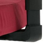 Kancelářská židle, potah bordó látka a černá síťovina MESH, houpací mech.