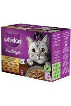 Whiskas kaps. Pure Delight drůb.výb.žel. 12x85g + Množstevní sleva