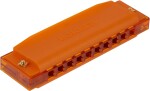 Hohner Translucent Harp C, orange, hardcase