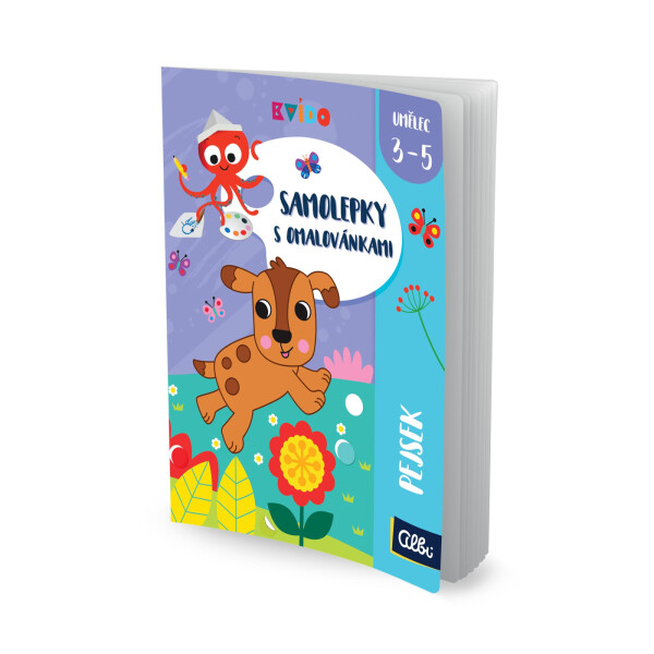 Kvído - Samolepky s omalovánkami - Pejsek - Albi