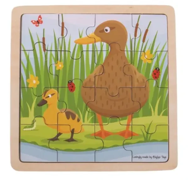 Bigjigs Toys puzzle Kačenka s káčátkem