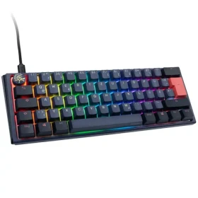 Ducky One 3 Mini Cherry MX-Ergo-Clear modrá / herní klávesnice / podsvícená / mechanická / drátová USB-C / DE (DKON2161ST-EDEPDCOVVVC1)