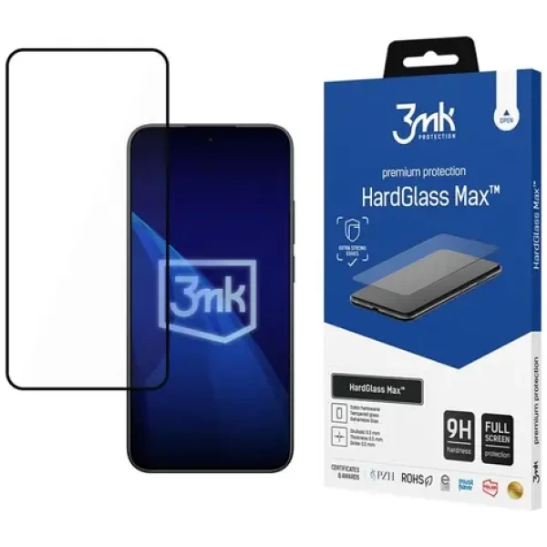 3mk HardGlass Max černá / Tvrzené sklo / Xiaomi Redmi Note 15 Pro 5G (5903108756051)