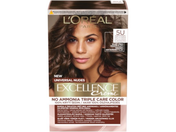 L'Oréal Paris Excellence Creme Universal Nudes permanentní barva na vlasy 5U Světlá hnědá