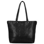 Stylová dámská koženková kabelka na rameno Mileta, černá