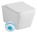 SAPHO - PORTO závěsná WC mísa, Vortex Rimless, 35,5x52cm, bílá PZ102V