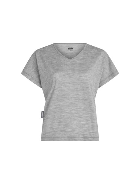 ICEBREAKER Wmns Merino 150 Lodge SS Tee, Metro Heather velikost: S