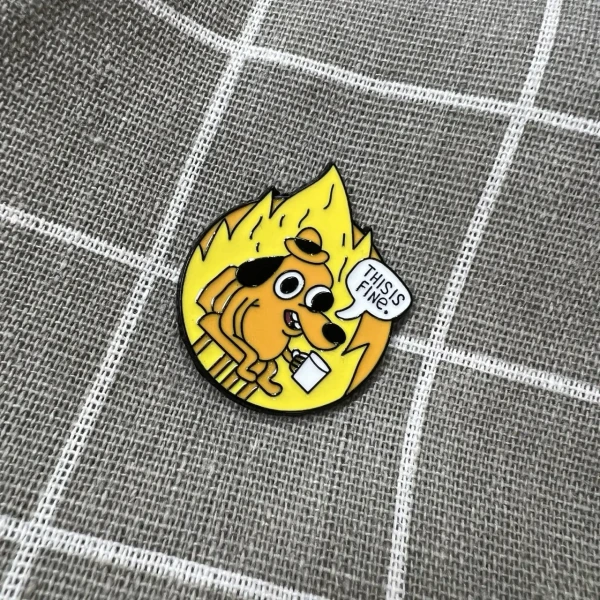 Pinarna.cz Stressful "This is fine" / Vystresované "To je v pohodě" - v kolečku