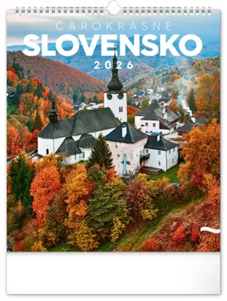 NOTIQUE Nástenný kalendár Čarokrásne Slovensko 2026 / 30 x 34 cm (PGN-35752-SK-L)