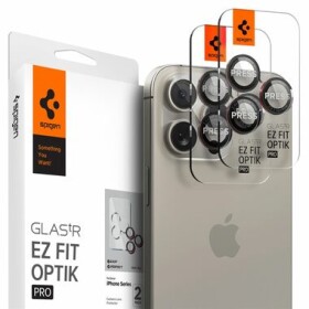 Spigen Glass tR EZ Fit Optik Pro 2 Pack L-s ochranné sklo na fotoaparát pro Apple iPhone 16/15/14 pro 16/15/14 Pro Max (AGL05217)