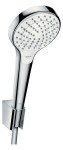 HANSGROHE - Croma Select S Set sprchové hlavice, držáku a hadice, 3 proudy, EcoSmart, bílá/chrom 28092400