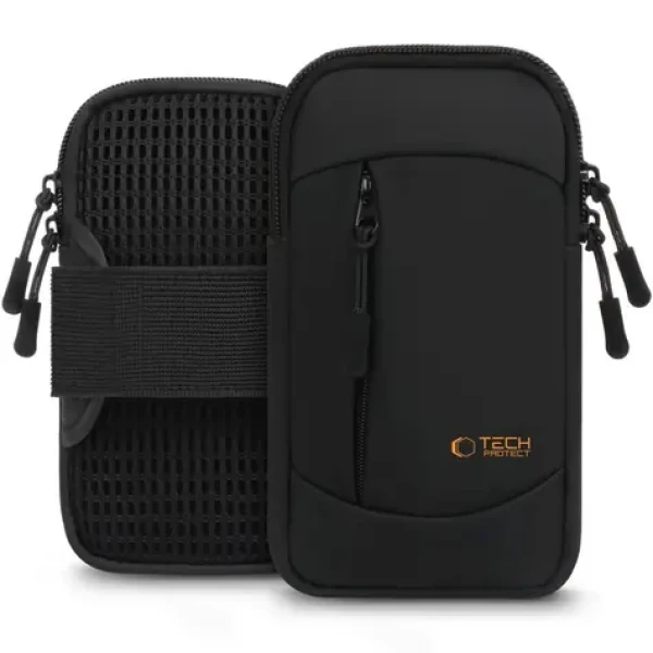 Tech-Protect M6 černá, oranžová / Sportovní pouzdro na paži / Univerzální