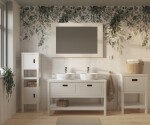 Zrcadlo Naturel Country 120x80 cm bílá COUNTRYZRC120BI COUNTRYZRC120BI