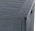 TOOMAX WOOD zahradní plastový úložný box 420 L - grafit