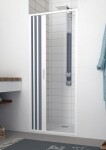 FORTE - Sprchová zástěna FLEX - MARTE NEW - Rozměr A - 150 - 170, Rozměr C - 185, Typ otevírání - Zavírání na stranu OLBBXF125001