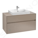 VILLEROY & BOCH - Collaro Umyvadlo 600x470 mm, s přepadem, otvor pro baterii, CeramicPlus, Stone White 4A336GRW