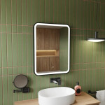 Zrcadlo se senzorem SAT Feel 60x80 cm černá SATZFEEL6080CE SATZFEEL6080CE