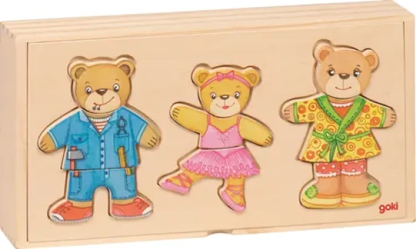 GOKI Oblékání Medvědí rodina