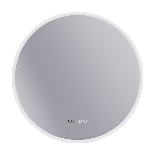 Erga Deam, kulaté LED zrcadlo 90cm, 3 barvy světla, přední osvětlení, vyhřívací podložka proti zapaření, ERG-V01-Deam-9090-CL ERG-V01-DEAM-9090-CL