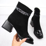 D&A S.Barski boty s ozdobným podpatkem Premium Collection W MR880-018 OLI269A 37