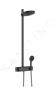 HANSGROHE - Pulsify S Sprchový set s termostatem, průměr 26 cm, 3 proudy, EcoSmart, matná černá 24241670