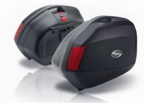 V35N pár bočních kufrů Givi (levý+pravý) boční víka černá matná (Monokey pro Plx)