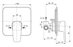 IDEAL STANDARD - Cerafine D Baterie pod omítku s tělesem, chrom A7188AA