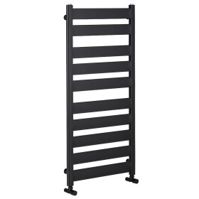 CERANO Koupelnový radiátor Marco - boční připojení - 816W - černá matná - 1125x550 mm