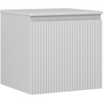 MEXEN/S - Rivel koupelnová skříňka pod umyvadlo 50 cm s deskou, 1 šuplík, reliéf , šedá mat 91A20-05047-1-BFC62