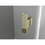 MEXEN/S - Mist H T sprchový kout dveře křídlové pravá 110 x 100, transparent, zlato 8A5T-110-100-50-00-P