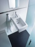 DURAVIT - Vero Umývátko 45x25 cm, s přepadem, s otvorem pro baterii, bílá 0702250000