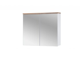 COMAD - Zrcadlová skříňka 80cm 2 dvířka BALI bílá 5907611647530