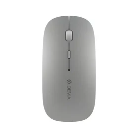 Devia Lingo Series stříbrná / Bezdrátová myš / Dual Mode 2.4G + Wireless (6938595379703)