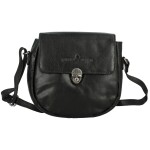 Luxusní dámská kožená crossbody kabelka GW Manoli, černá