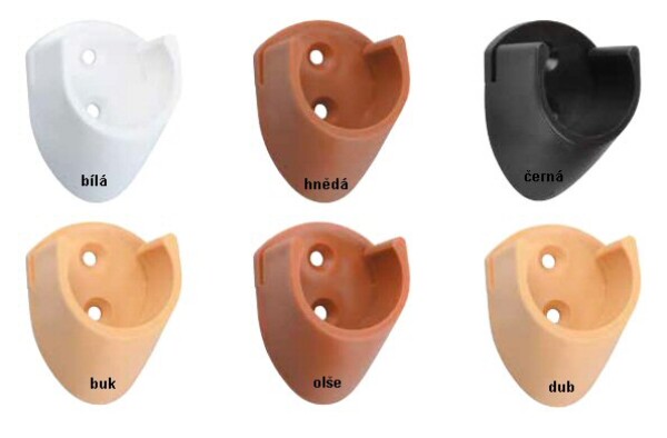 Strong Šatní tyč B držák plast barva: olše (101202)