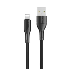 USAMS SJ500 U68 černá / Datový kabel / Lightning / 2A / 1m (SJ500USB01)