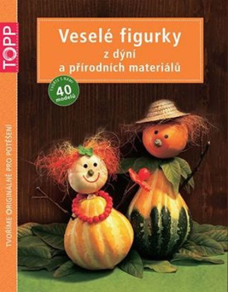 TOPP Veselé figurky dýní přírodních materiálů