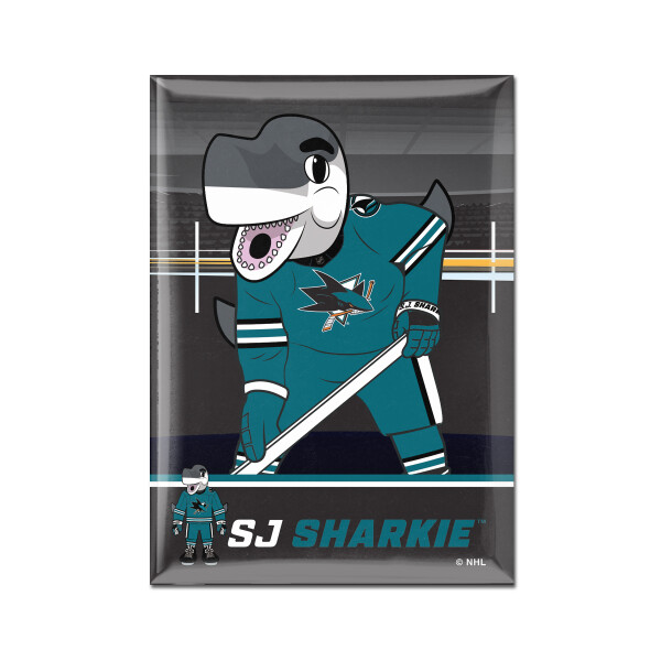 Wincraft Magnet San Jose Sharks NHL Metal Magnet MASCOT
