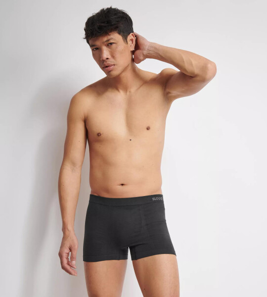 Pánské boxerky GO Smooth Short 2P BLACK černé 0004 SLOGGI BLACK