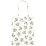 GREEN GATE Bavlněná taška Berry White, zelená barva, textil