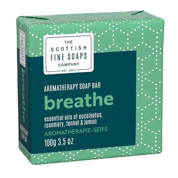 SCOTTISH FINE SOAPS Aromaterapeutické mýdlo Breathe 100 g, zelená barva