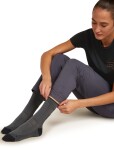 Dámské merino turistické ponožky ICEBREAKER Wmns Hike+ Ultralight Crew, Obsidian/Black velikost: 41-43 (L)