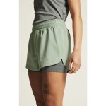 Craft Šortky s podšívkou Adv Essence 2 2in1 Short Women 1915946-630000 - Běžecké šortky CRAFT ADV Essence 2-in-1 2 - zelená Velikost textilu: XL