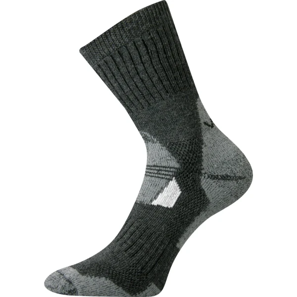 VOXX Ponožky zimní thermo z merino STABIL se stříbrem TMAVĚ ŠEDÉ 43-46 103569