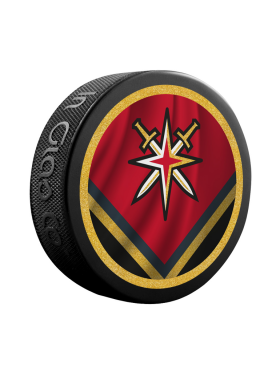 Inglasco / Sherwood Puk Vegas Golden Knights Reverse Retro Jersey Souvenir Collector Hockey Puck