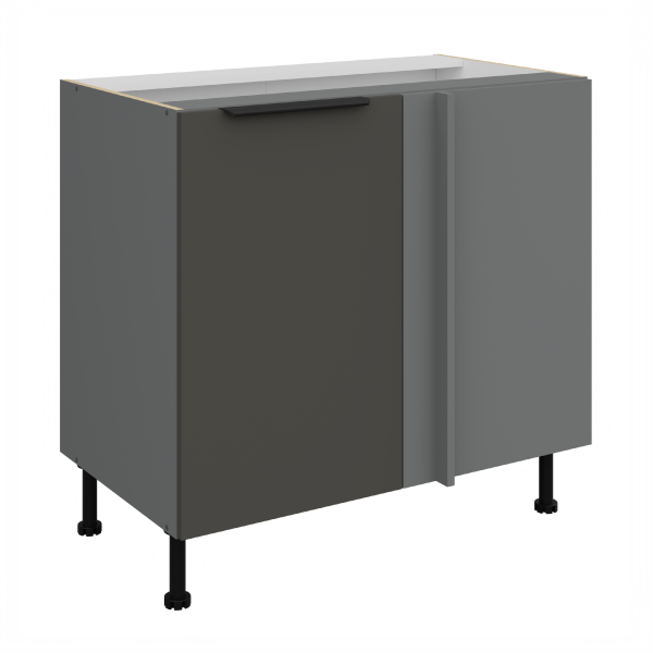Spodní rohová skříňka Aria ANT 105 ND 1F BB Barva korpusu: Antracit, Barva dvířek: GR - Graphite AFM