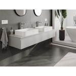 MEXEN/S - Orio koupelnová skříňka pod umyvadlo 160 cm s deskou, 1 šuplík, šedá mat 91A10-16023-1-BFC62