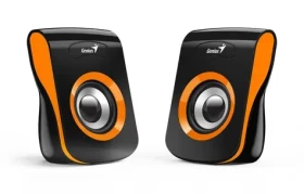 Genius SP-Q180 černo-oranžová / 2.0 / 6W / USB napájení / ovladač hlasitosti / 3.5 mm jack (31730026402)