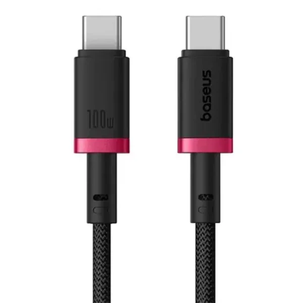 Baseus Dura (P10377803U01-03) Rychlonabíjecí kabel USB-C/USB-C 100W 2m červeno-černá (P10377803U01-03)